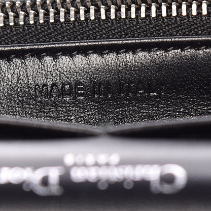 Christian Dior Grained Calfskin Diorama Wallet on Chain Pouch Black 7 of 10