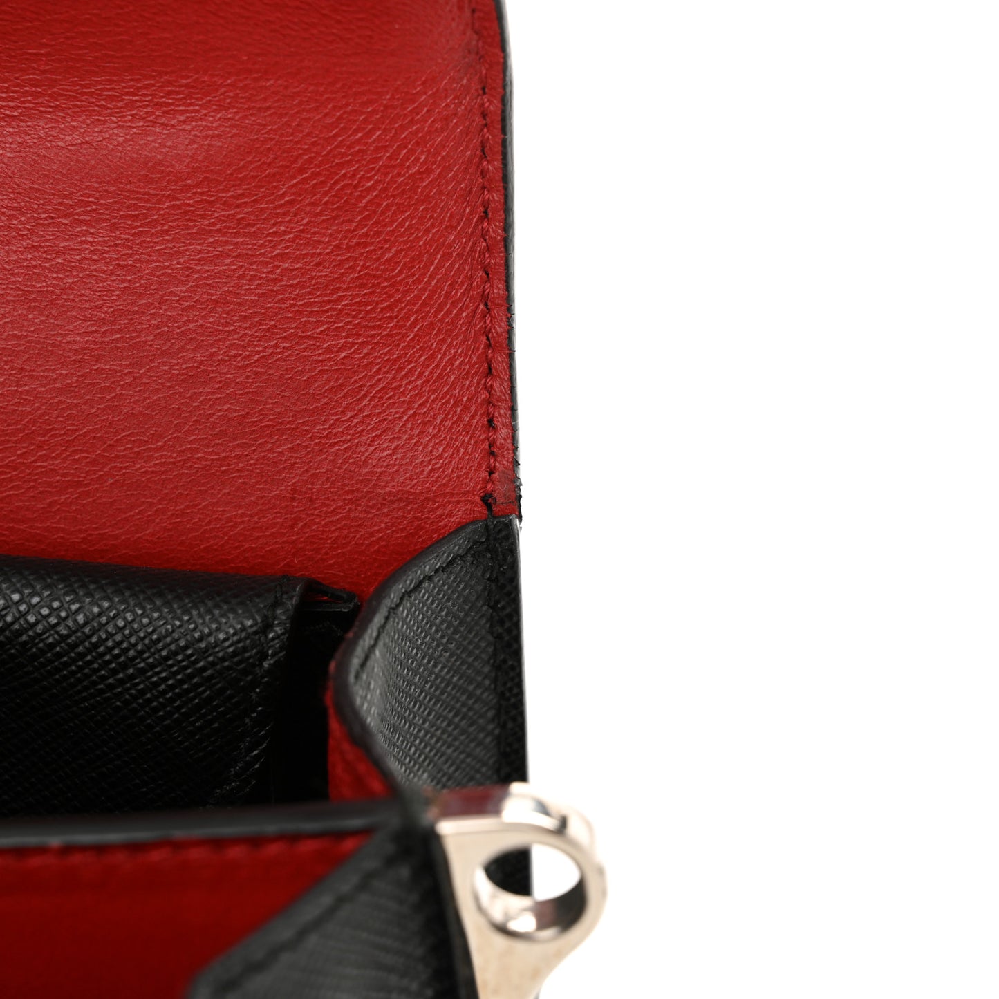Saffiano Lux Mini Sound Crossbody Black