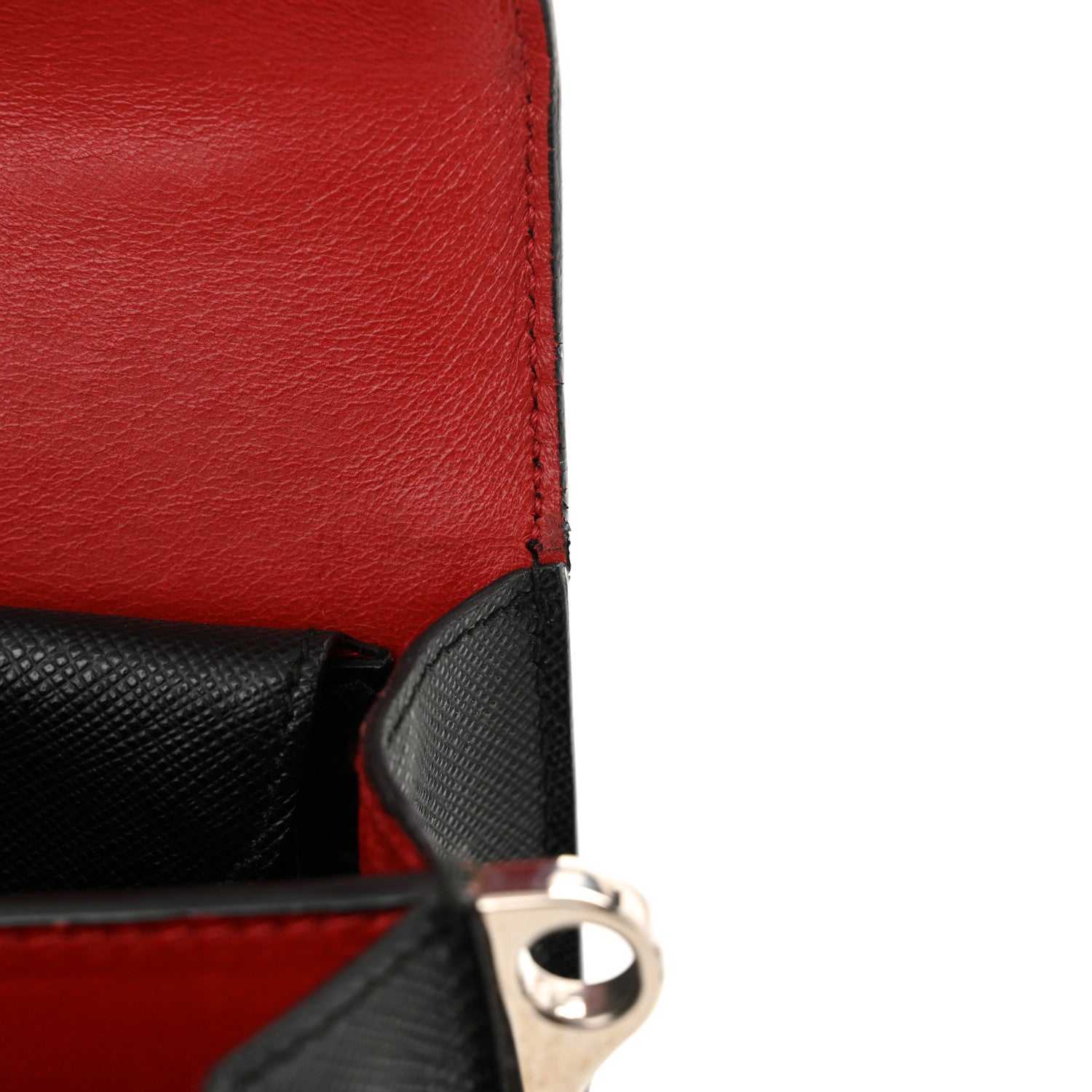 Prada Saffiano Lux Mini Sound Crossbody Black 10 of 12
