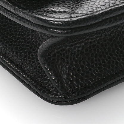 Chanel Caviar Quilted Wallet on Chain WOC Black 10 of 11