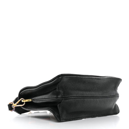 Prada Vitello Daino Double Strap Flap Crossbody Black 4 of 14