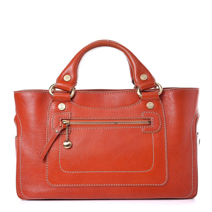 Celine Buffalo Boogie Satchel Vermillion 1 of 12