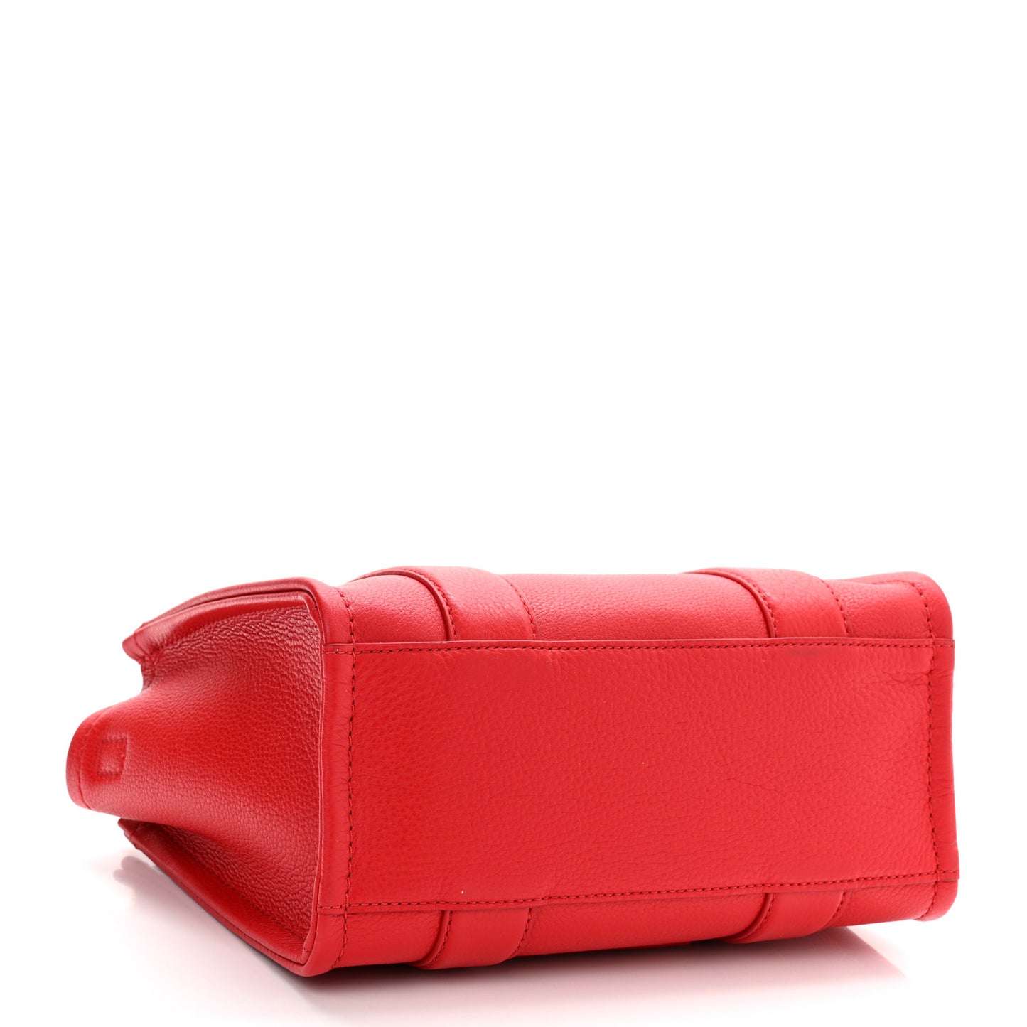Grained Calfskin Small The Tote Bag Red