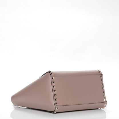 Valentino Garavani Vitello Small Rockstud Double Handle Tote Poudre 4 of 7