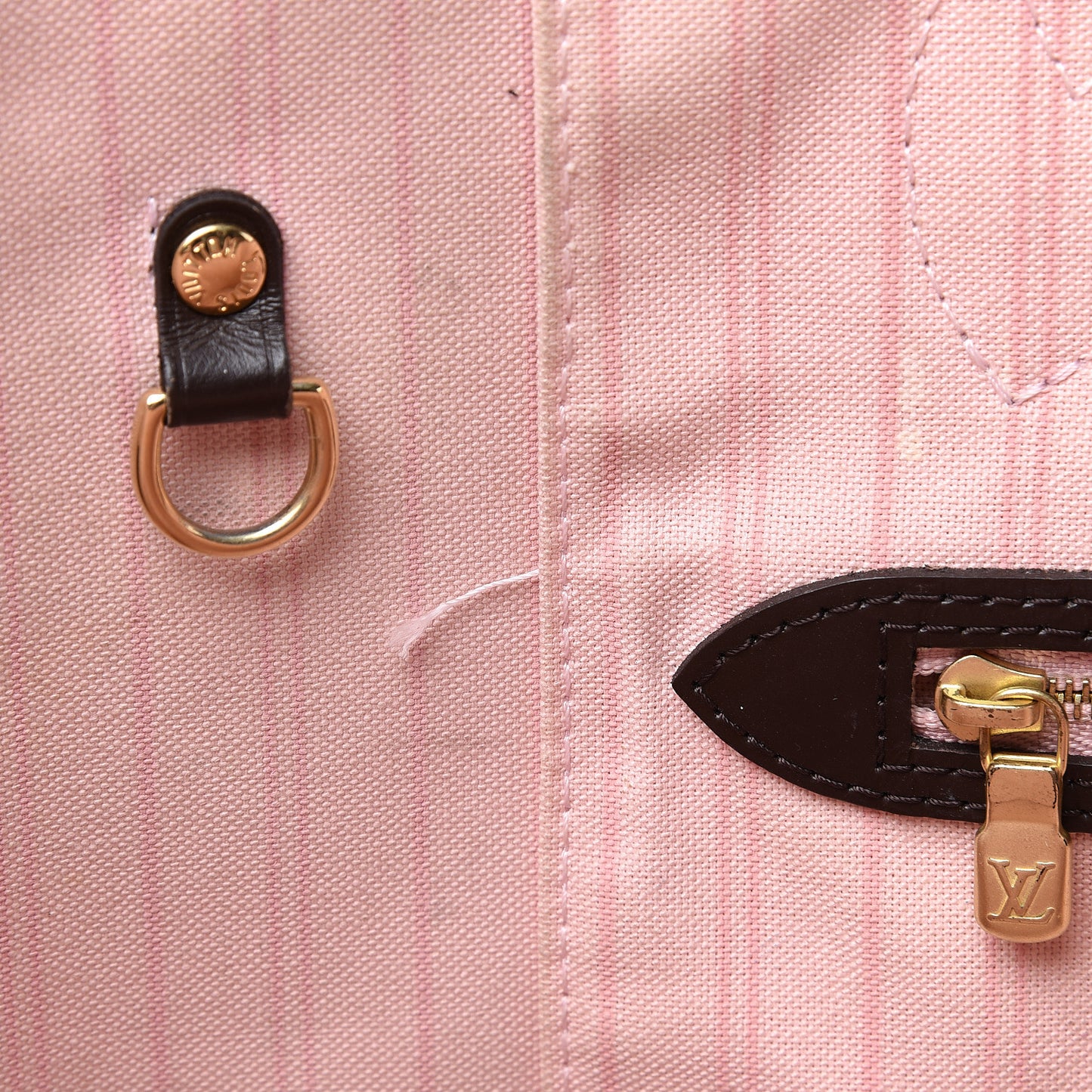Damier Ebene Neo Neverfull MM Rose Ballerine