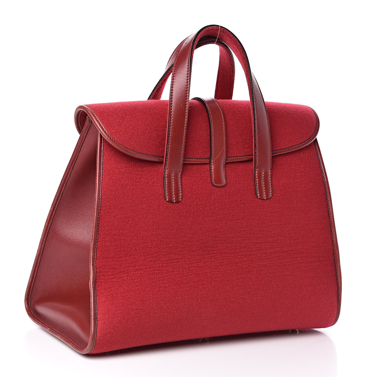 Hermes Felt Barenia Feu2Dou Rouge Vif Rouge H 3 of 12