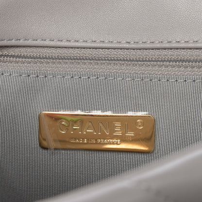Chanel Lambskin Quilted Medium Chanel 19 Flap Grey 6 of 11