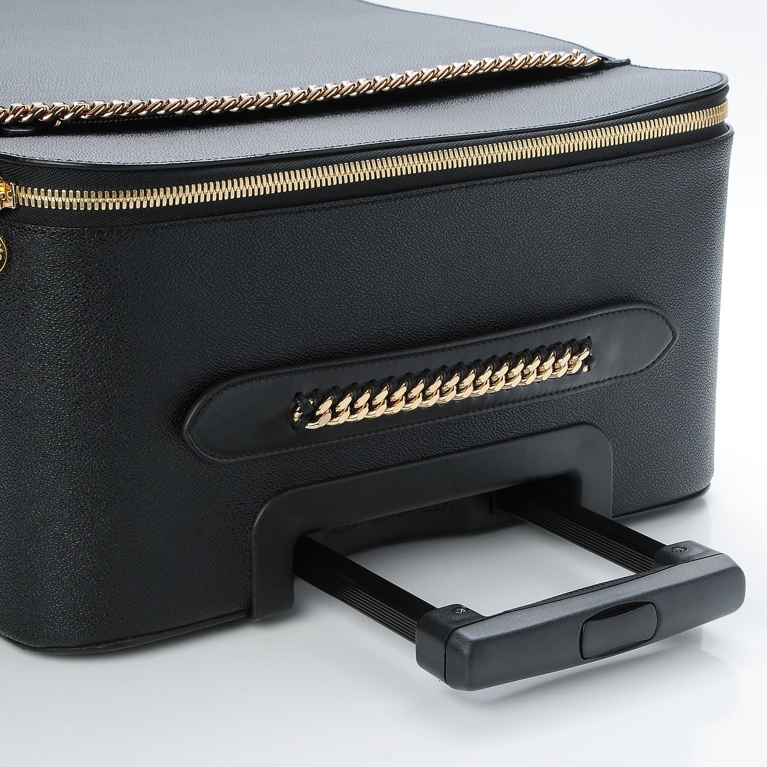 Stella McCartney Grainy Vegetarian Leather 4 Wheel Falabella Travel Suitcase Black 13 of 13