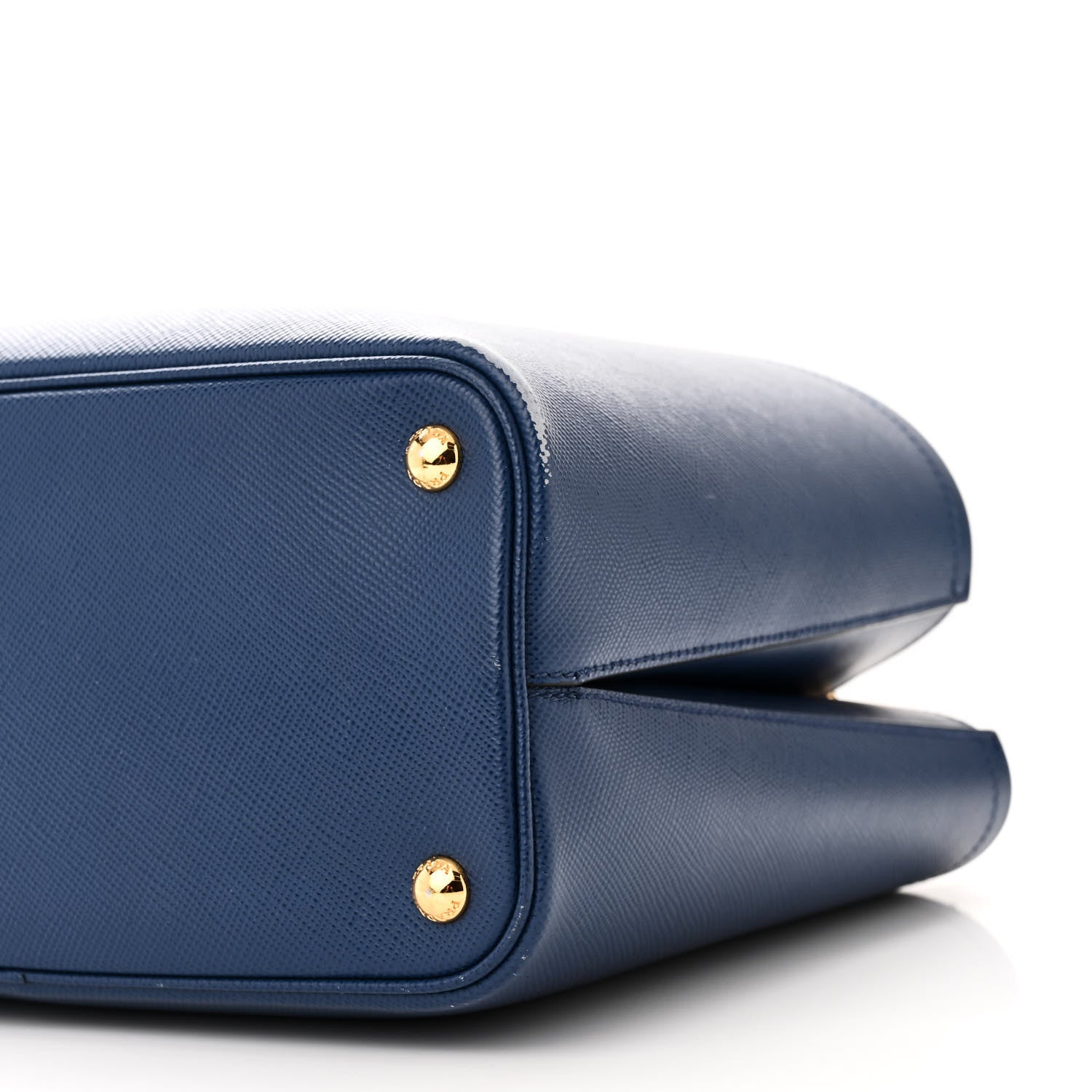 Prada Saffiano Cuir Medium Panier Bucket Bag Bleuette 9 of 11