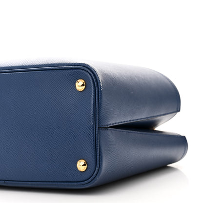 Prada Saffiano Cuir Medium Panier Bucket Bag Bleuette 9 of 11