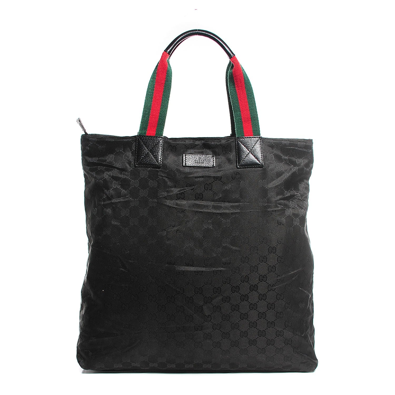Gucci Nylon Monogram Web Tote Black 1 of 7