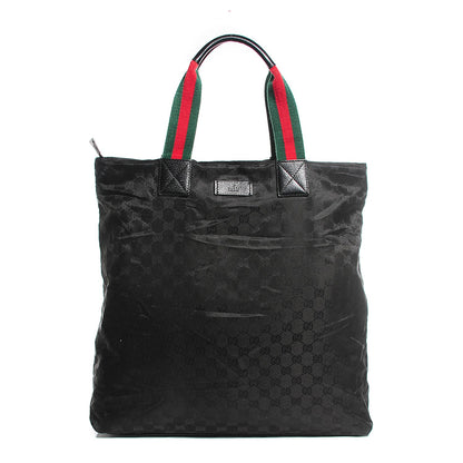 Gucci Nylon Monogram Web Tote Black 1 of 7