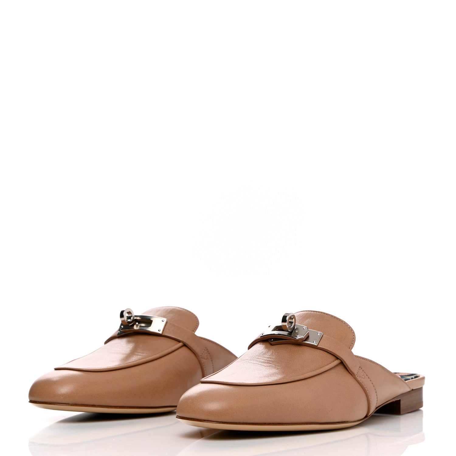 Hermes Calfskin Oz Mules 37 Beige Sarrazin 3 of 13