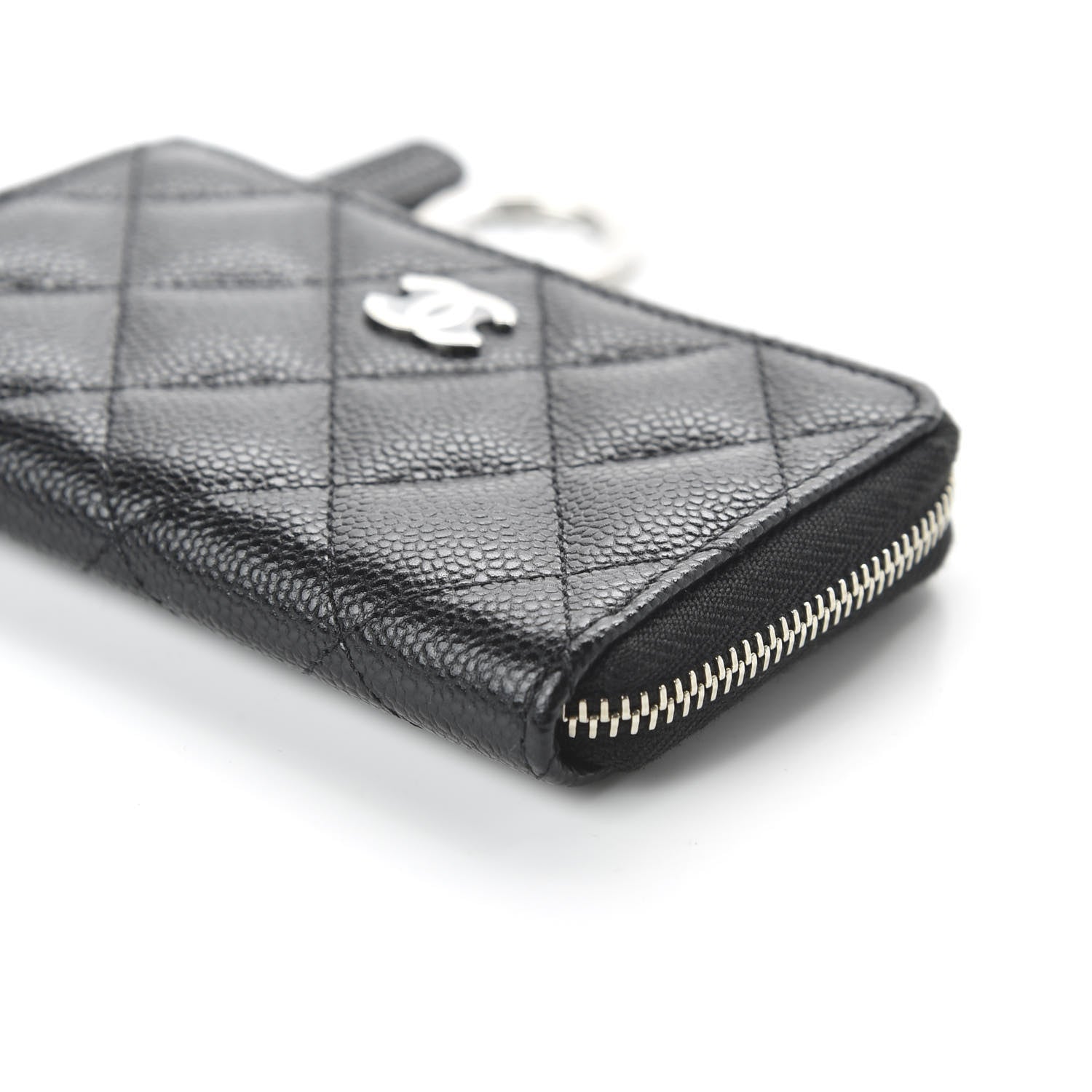 Chanel Caviar Quilted Key Holder Case Black 7 of 10