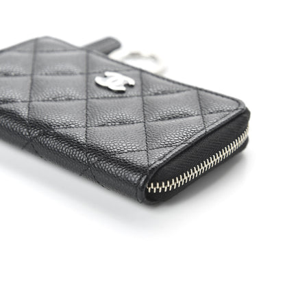 Chanel Caviar Quilted Key Holder Case Black 7 of 10