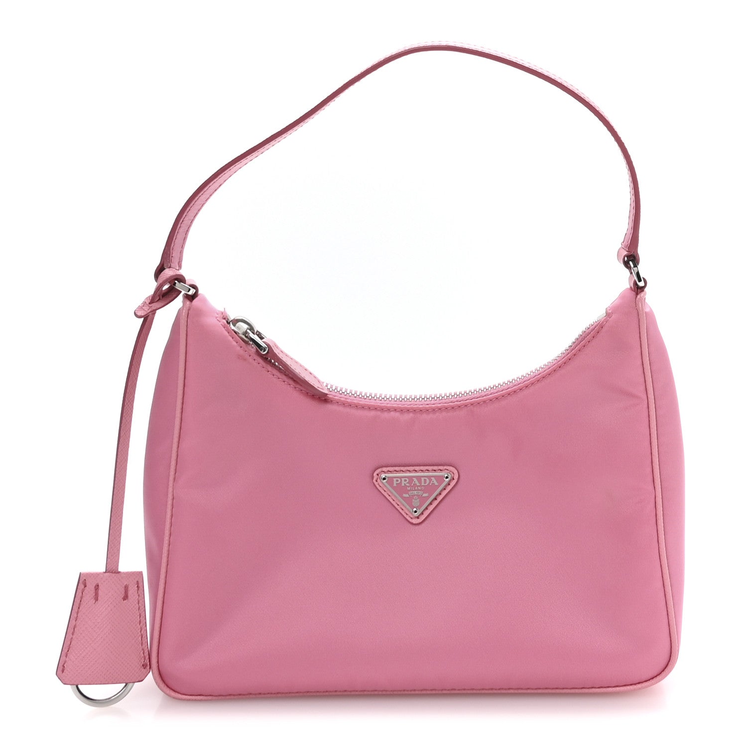 Prada Tessuto Nylon Saffiano Mini Re-Edition 2005 Bag Begonia 1 of 13