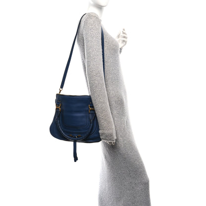 Chloe Calfskin Medium Marcie Satchel Scuba Blue 3 of 19
