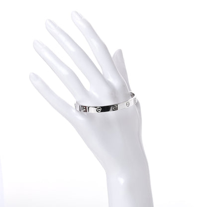 Cartier 18K White Gold LOVE Bracelet 18 2 of 5