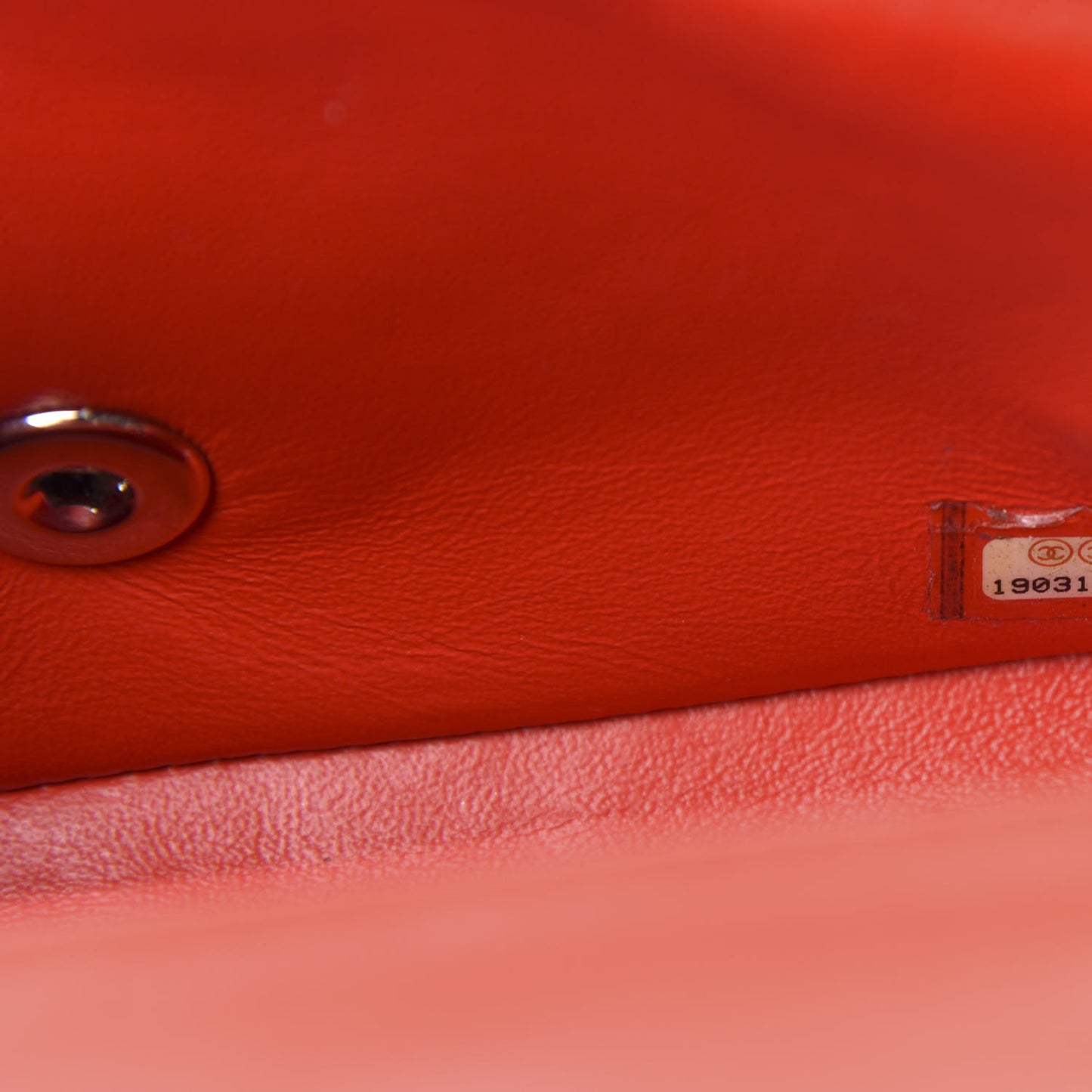 Patent Calfskin Quilted Mini Rectangular Flap Red