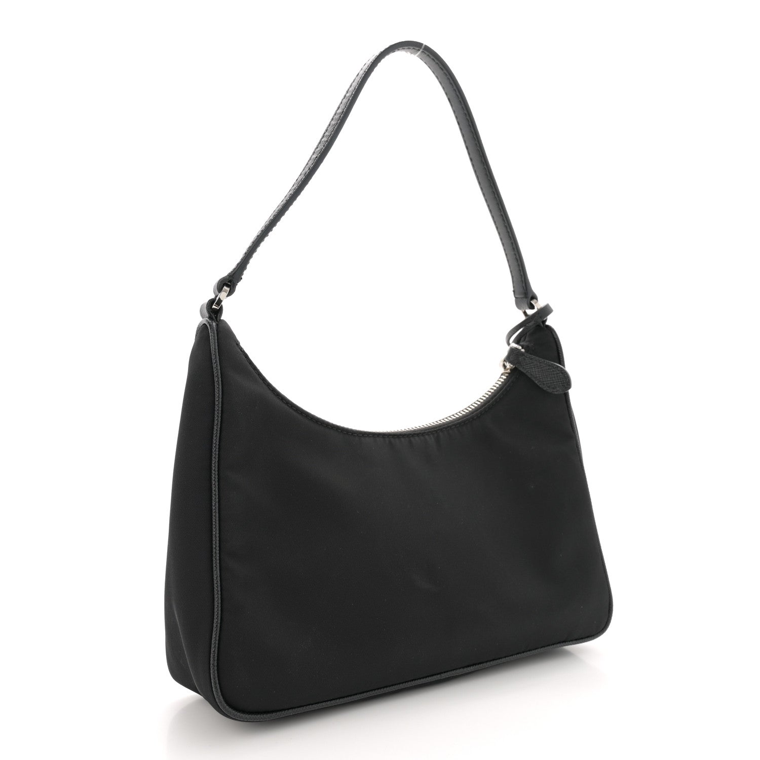 Prada Tessuto Nylon Saffiano Mini Re-Edition 2005 Bag Black 3 of 14