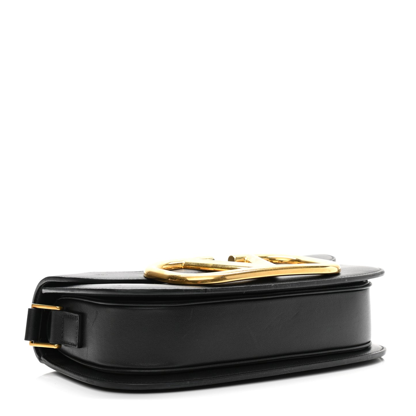 Smooth Calfskin Supervee Shoulder Bag Black