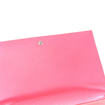 Saint Laurent Grain de Poudre Classic Letters Chain Wallet Fuchsia 11 of 14