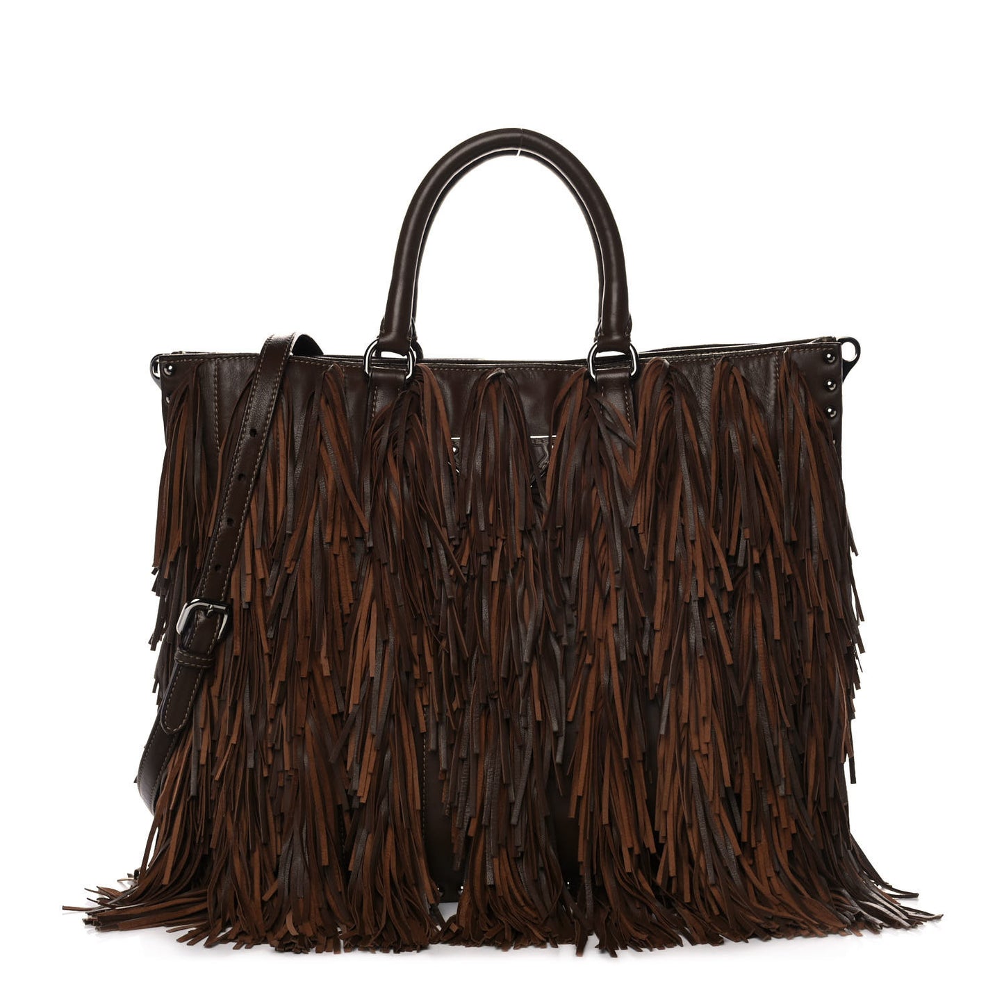 Nappa Fringe Shopping Tote Noce