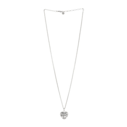 Gucci Sterling Silver Blind for Love Heart Pendant Necklace 2 of 6