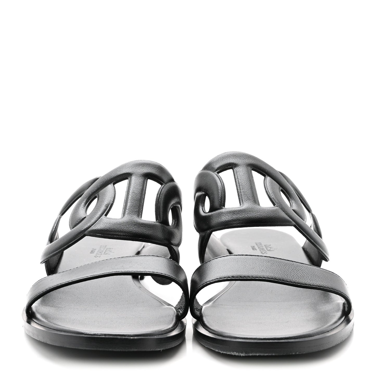 Nappa Lagune Sandals 38 Black