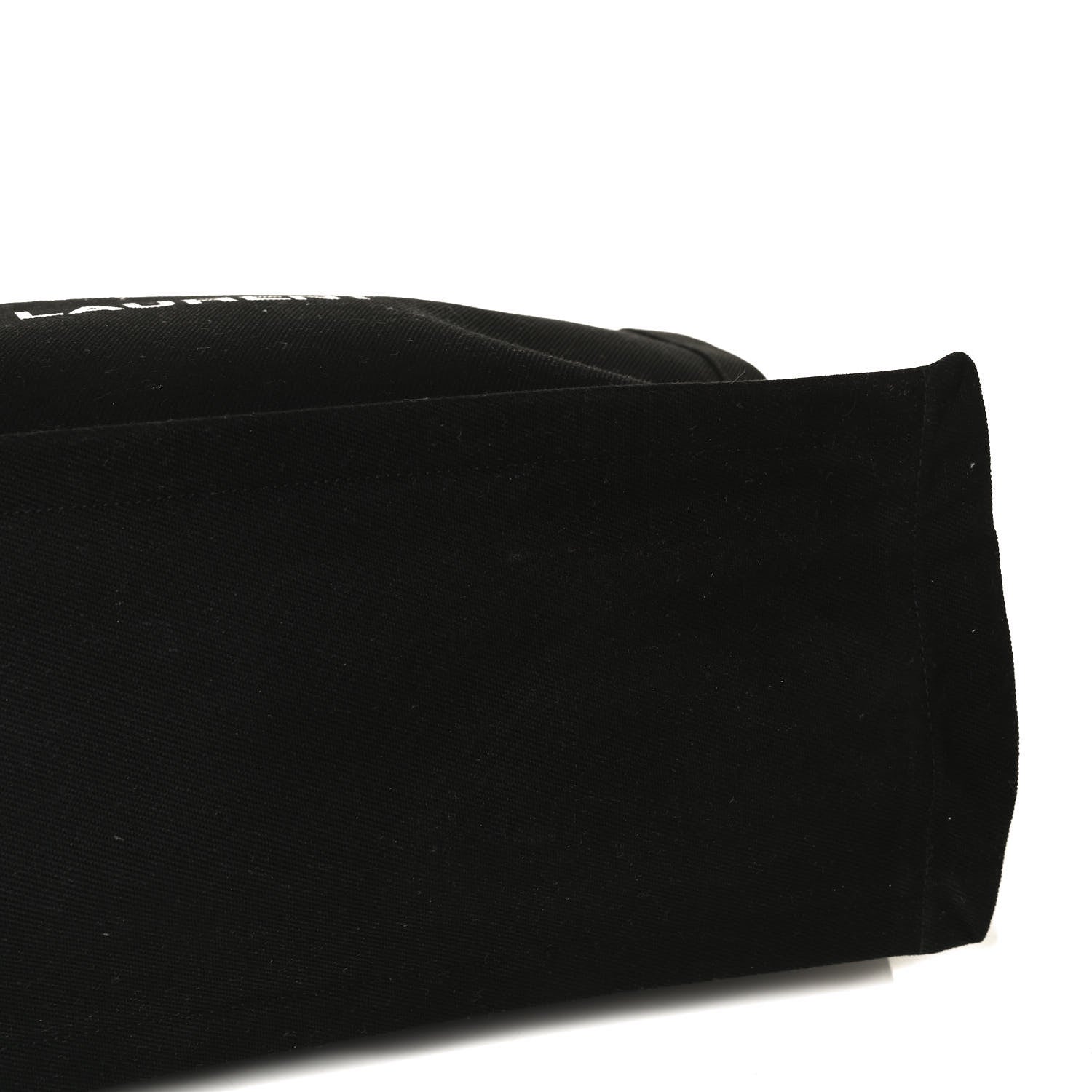 Saint Laurent Linen Calfskin Rive Gauche Tote Black 16 of 18