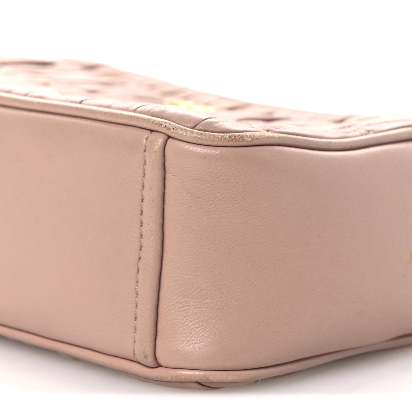 Nappa Gaufre Camera Bag Cipria