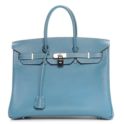 Hermes Epsom Birkin 35 Blue Jean 1 of 24