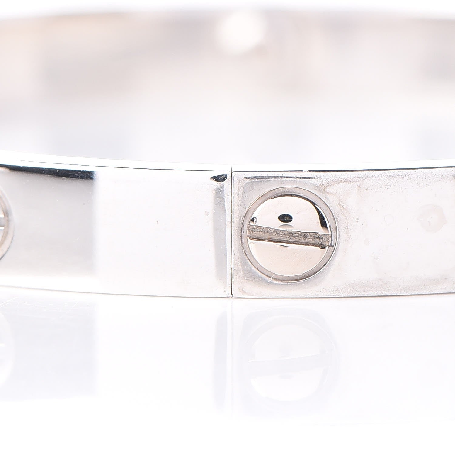 Cartier 18K White Gold LOVE Bracelet 18 4 of 10