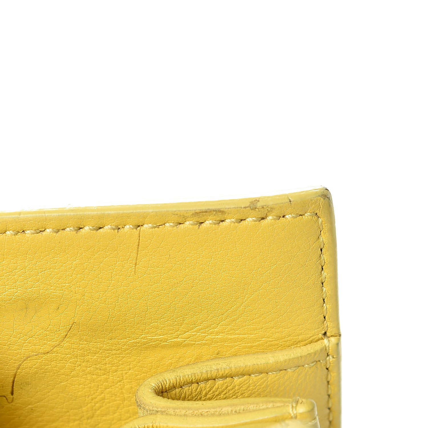 Saint Laurent Calfskin Small Sac De Jour Yellow 28 of 35