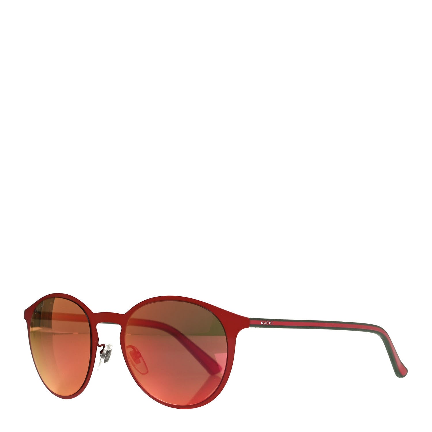 Gucci Round Sunglasses GG0504S Red Green 1 of 5