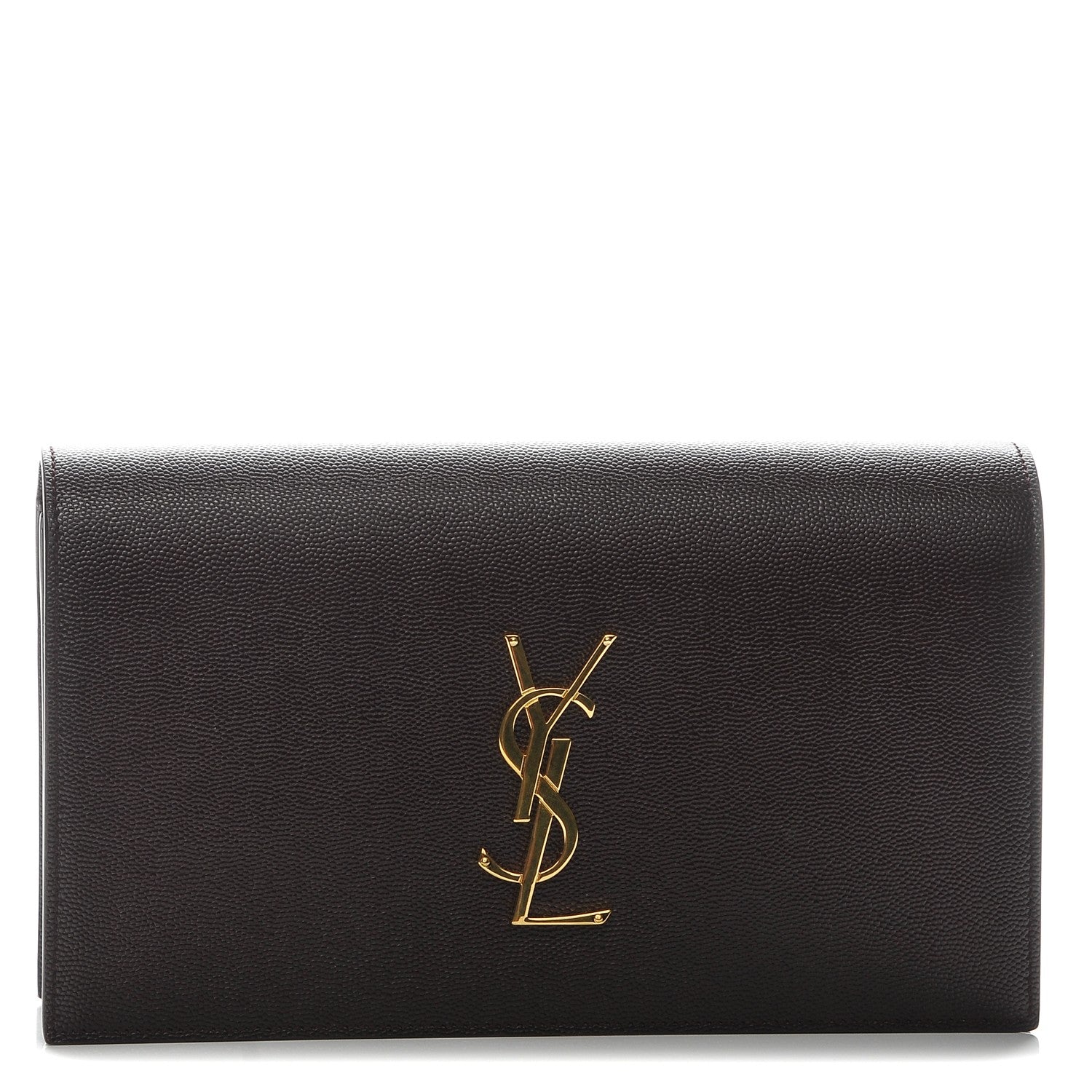 Saint Laurent Grain De Poudre Classic Kate Monogram Clutch Amaranto 1 of 6