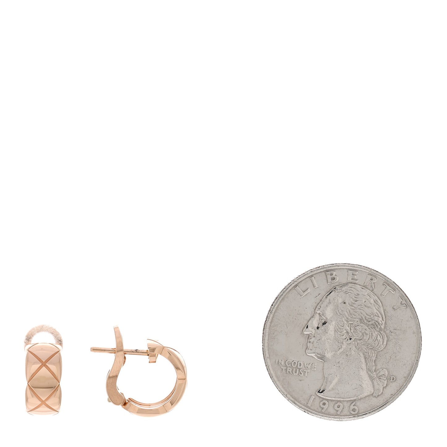 18K Beige Gold Coco Crush Hoop Earrings
