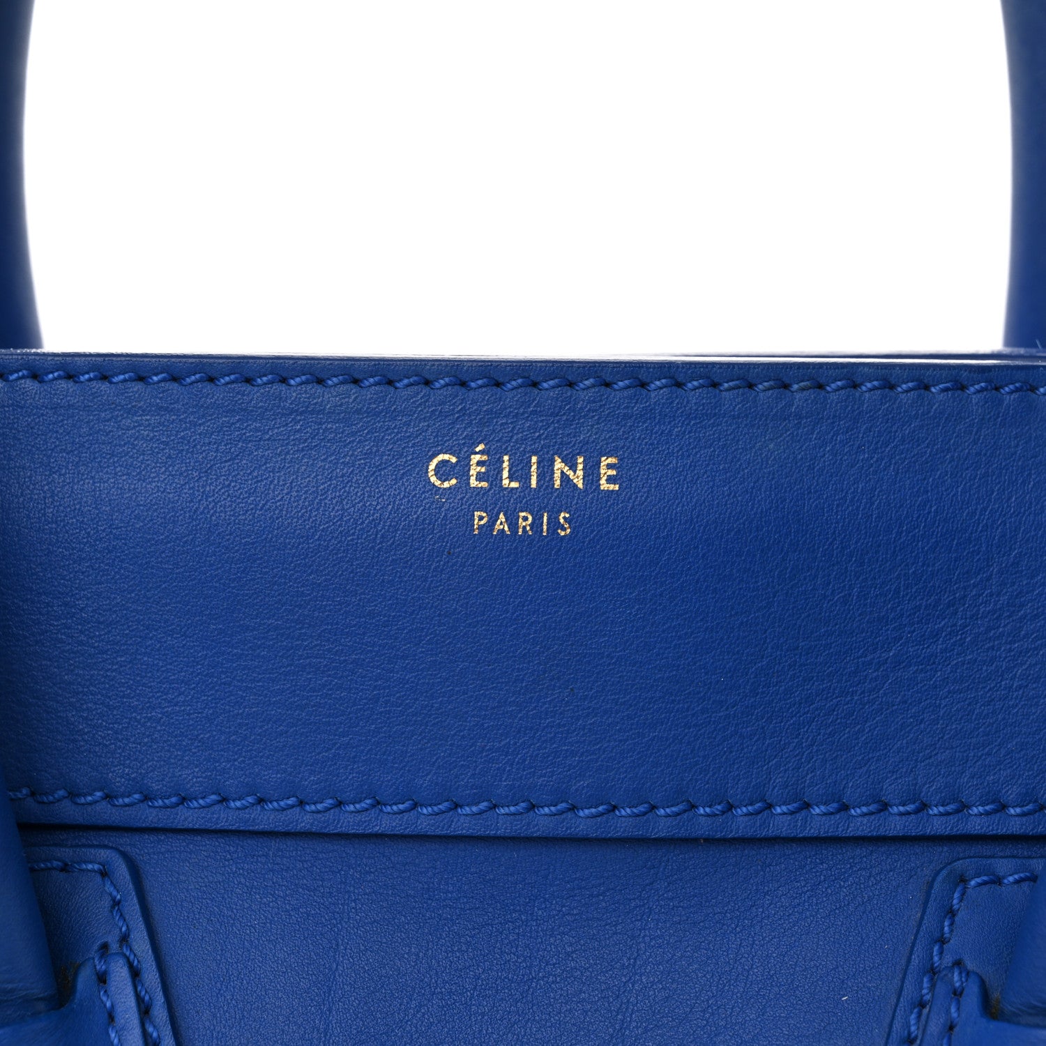 Celine Smooth Calfskin Mini Luggage Cobalt 7 of 16
