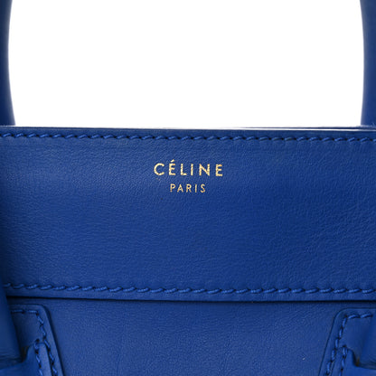 Celine Smooth Calfskin Mini Luggage Cobalt 7 of 16