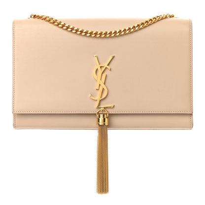 Saint Laurent Smooth Calfskin Medium Classic Monogram Kate Tassel Satchel Nude Powder 1 of 9