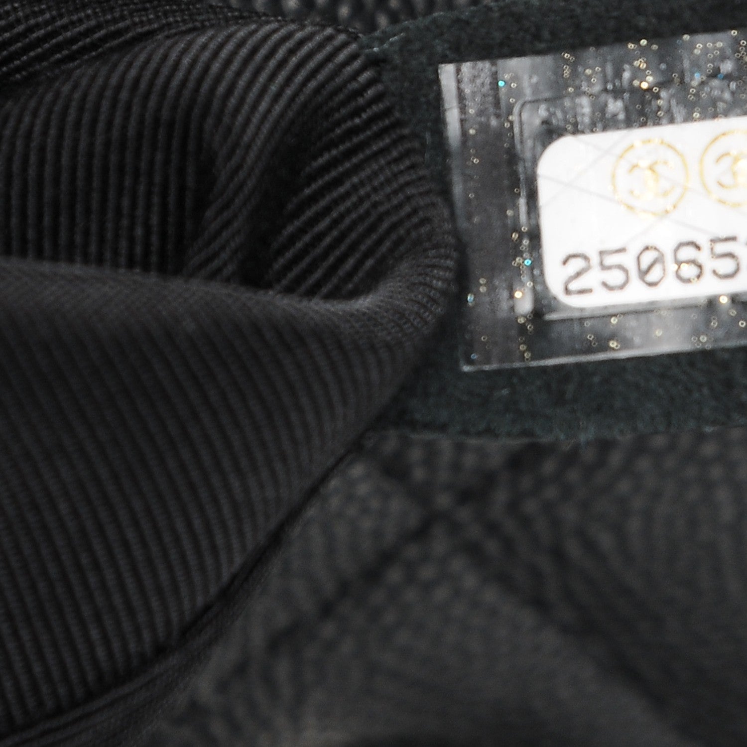 Chanel Calfskin Quilted Large CC Shopping Tote Black 6 of 6