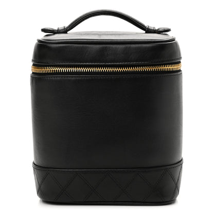 Chanel Lambskin Vanity Cosmetic Case Black 1 of 8