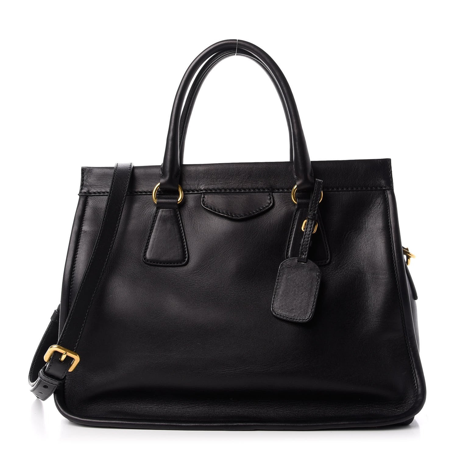 Prada City Calf Tote Black 1 of 9