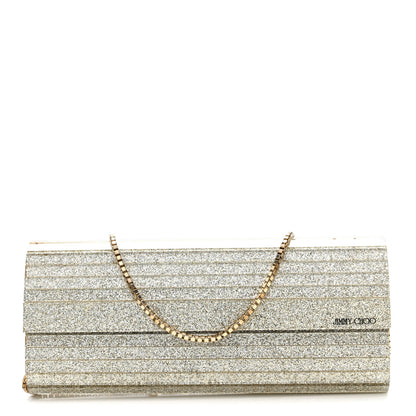 Jimmy Choo Acrylic Glitter Sweetie Clutch Champagne 1 of 16