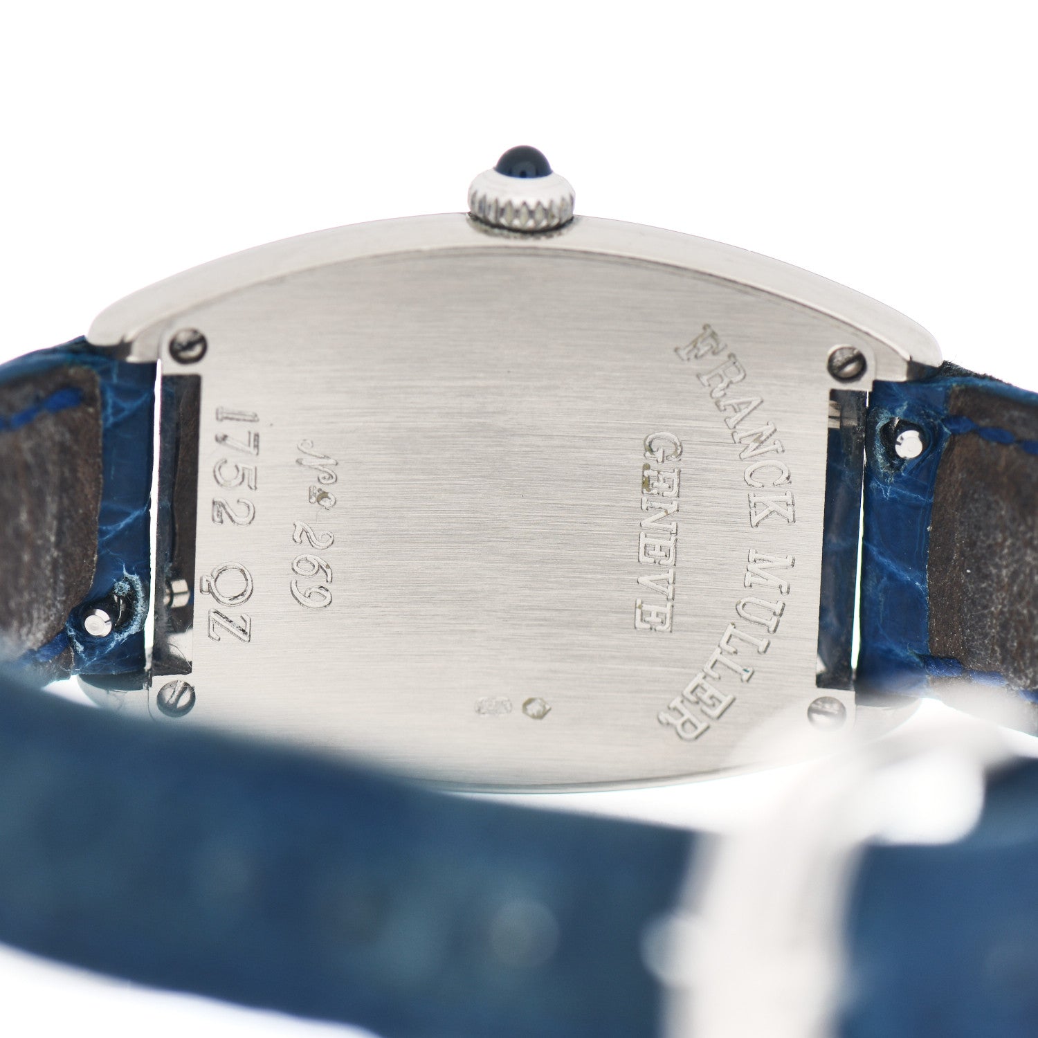 Franck Muller Stainless Steel Crocodile 25mm Cintree Curvex Quartz Watch 1752QZ 4 of 4