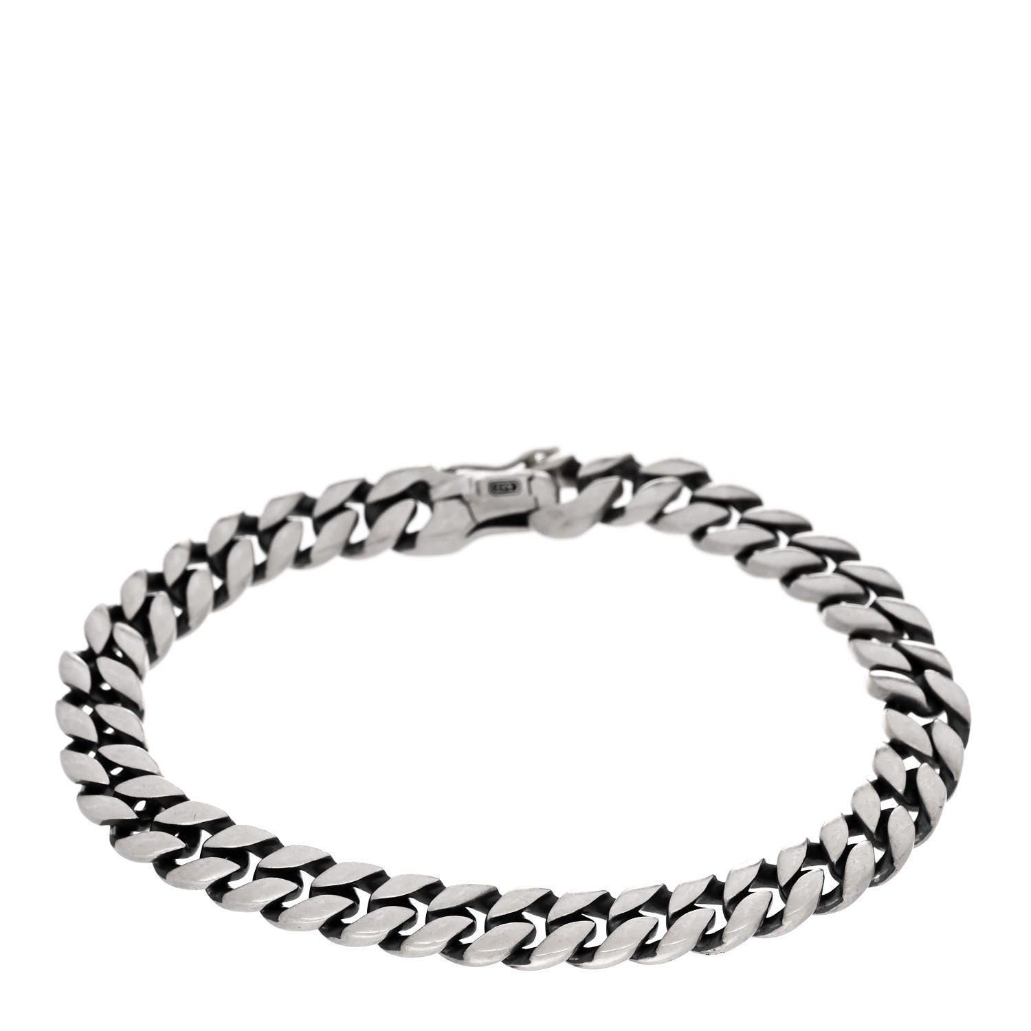 David Yurman Sterling Silver 11.5mm Curb Chain Bracelet 1 of 3
