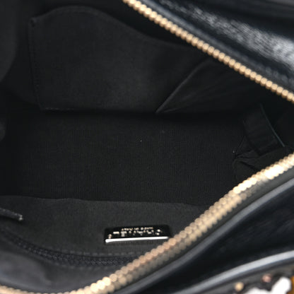 Chanel Sequin Calfskin Small Gabrielle Hobo Black Gold 5 of 11