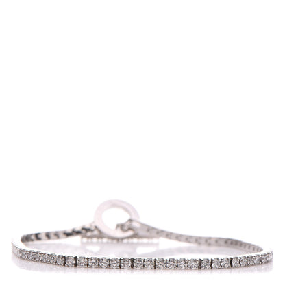 Hermes 18K White Gold Diamond Finesse Bracelet SH 1 of 6
