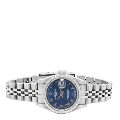 Rolex Stainless Steel 26mm Oyster Perpetual Date Watch Blue 79240 2 of 4