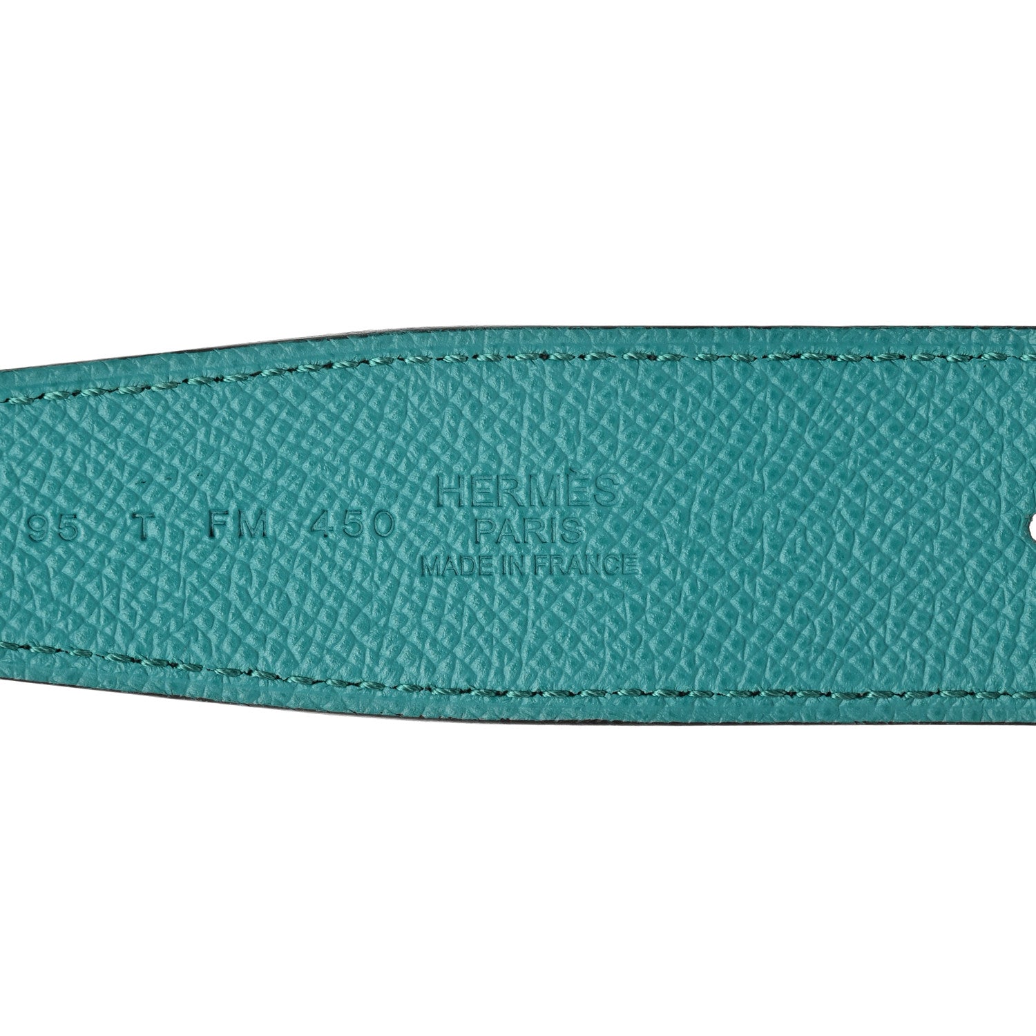 Hermes Swift Epsom 24mm Focus Belt Gold Bleu Paon 5 of 8